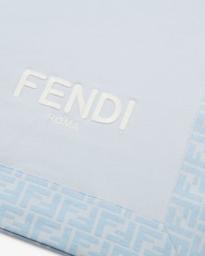 
  
    Fendi
  
 Baby Boys Blue FF Logo Blanket