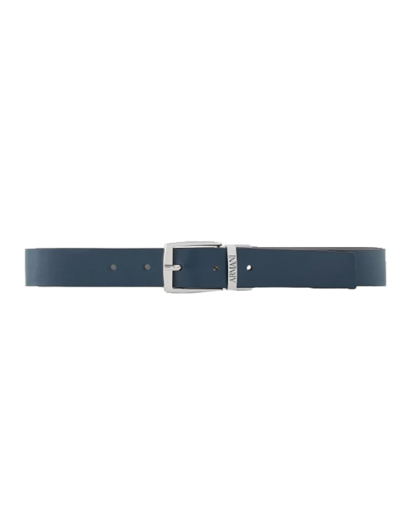 Boys Navy/Grey Reversible Belt