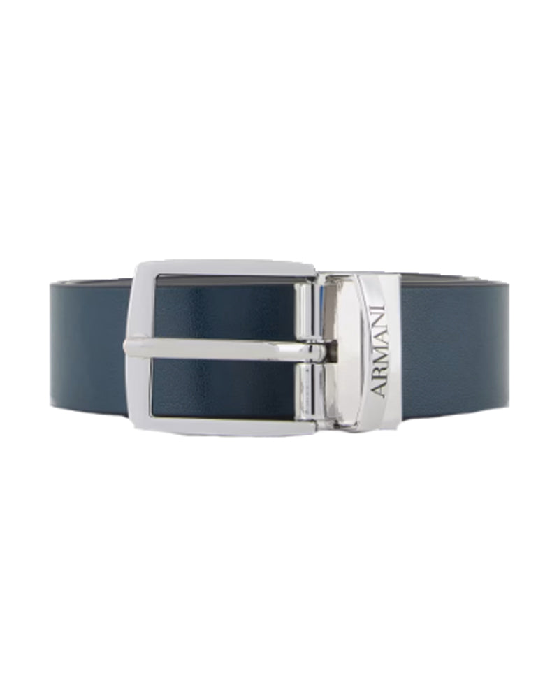 Boys Navy/Grey Reversible Belt