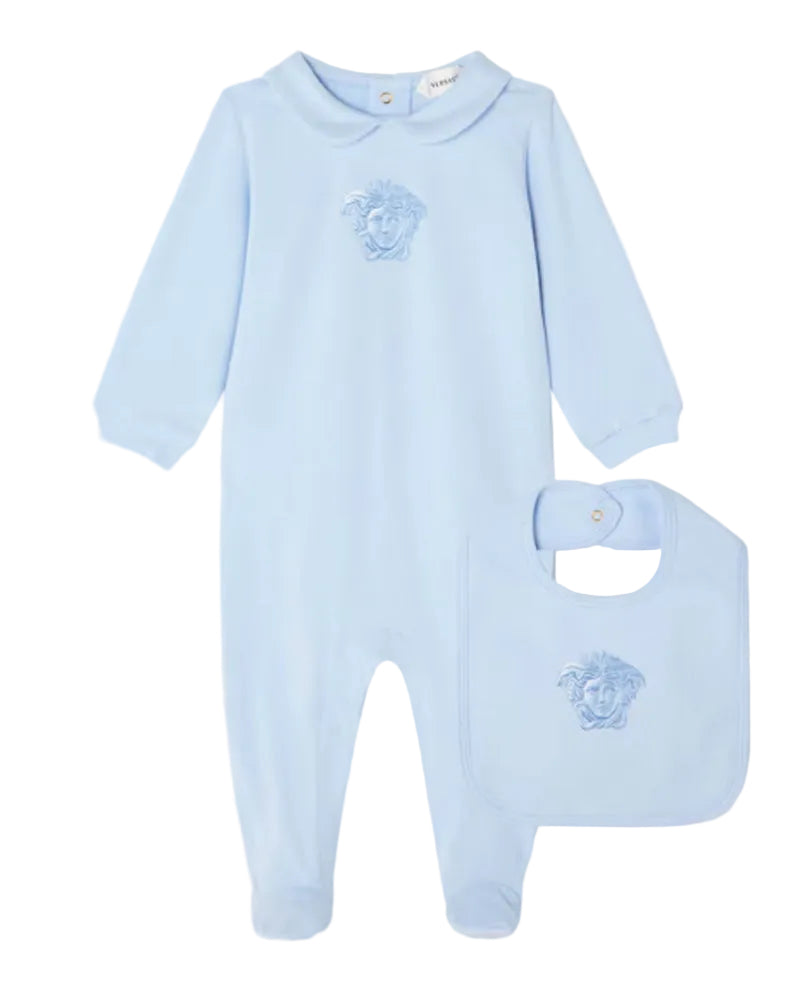 
  
    Versace
  
 Baby Boys Blue Cotton Medusa Gift Set