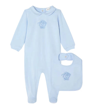 
  
    Versace
  
 Baby Boys Blue Cotton Medusa Gift Set