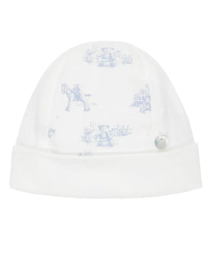 
  
    Pureté
  
    Du
  
    Bébé
  
 Baby Boys Blue/Ivory Toile De Jouy Hat