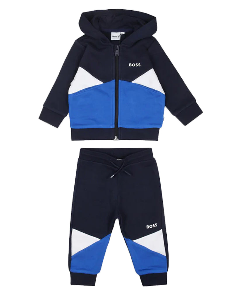 Boss, Baby Boys Blue Tracksuit - Main Image