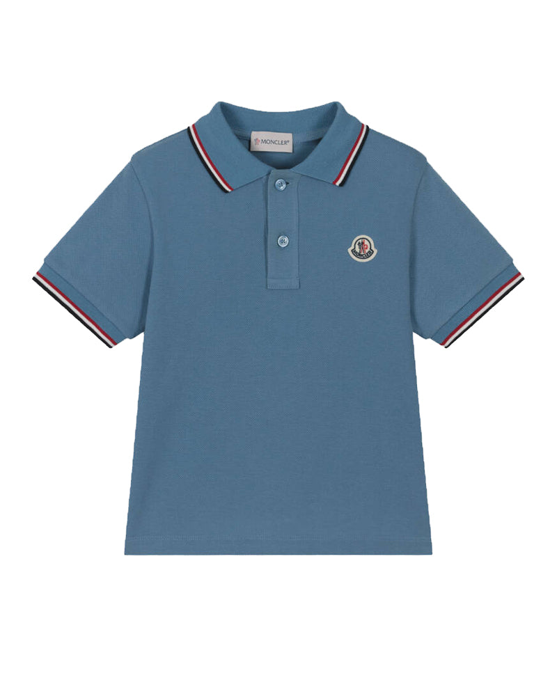 Boys Blue Logo Polo
