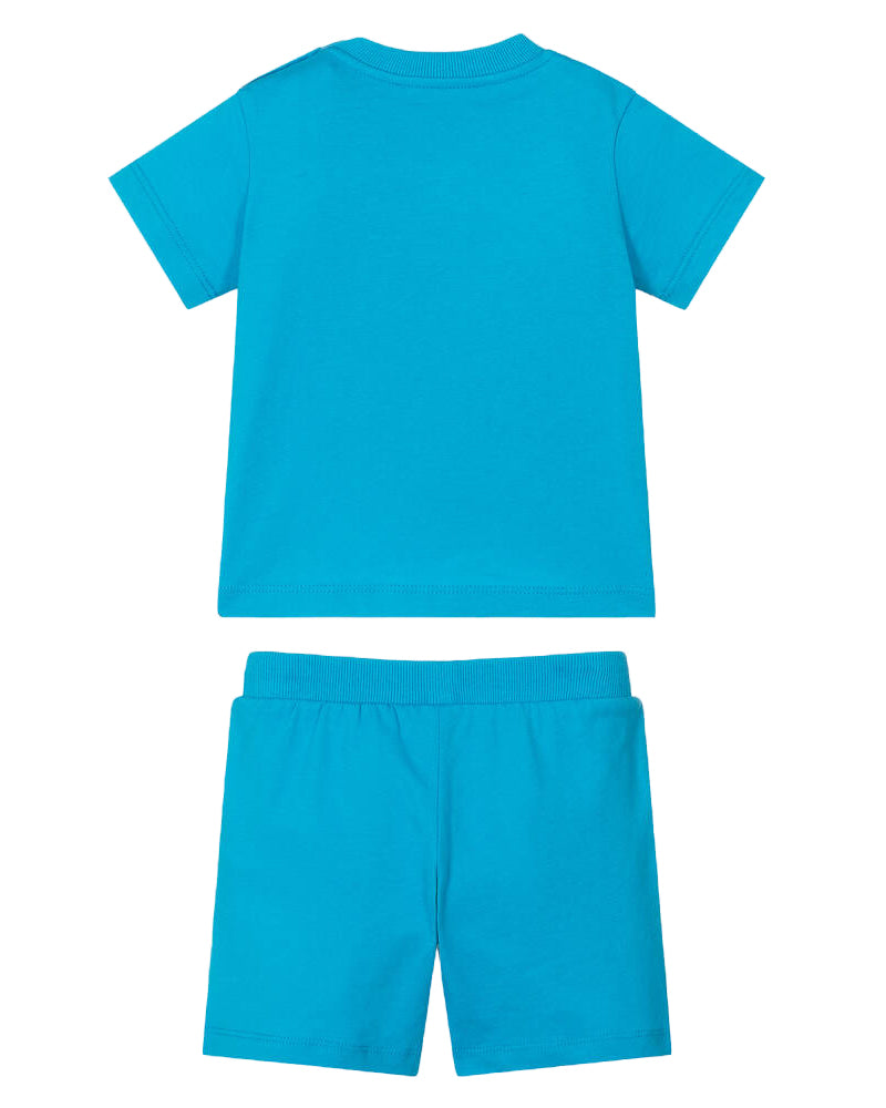 Baby Boys Blue Logo T &amp; Short Set