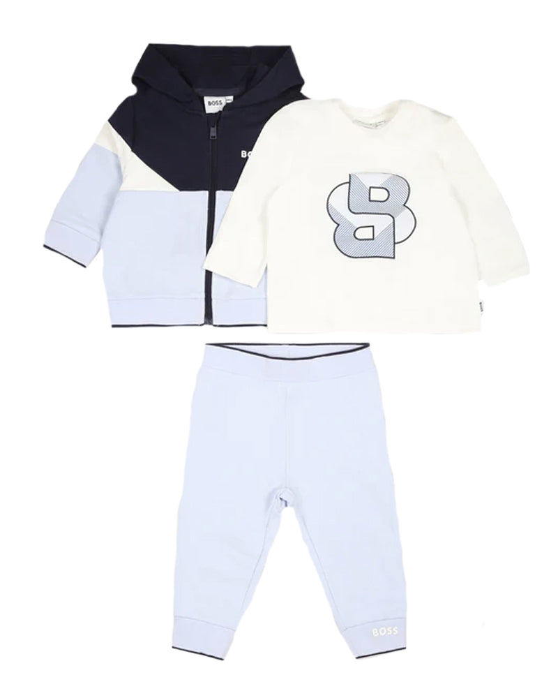 Baby Boys Blue Tracksuit Set