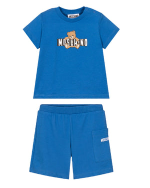 
  
    Moschino
  
 Baby Boys Blue Bear T & Short Set