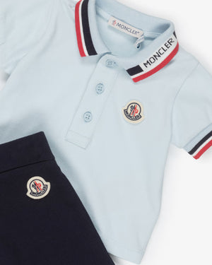 
  
    Moncler
  
    Enfant
  
 Baby Boys Blue Polo & Short Set