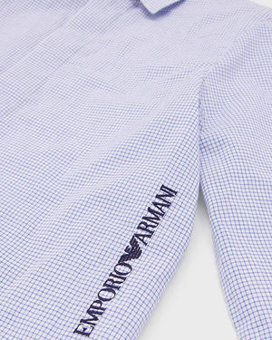 
  
    Emporio
  
    Armani
  
 Boys Blue Checked Shirt