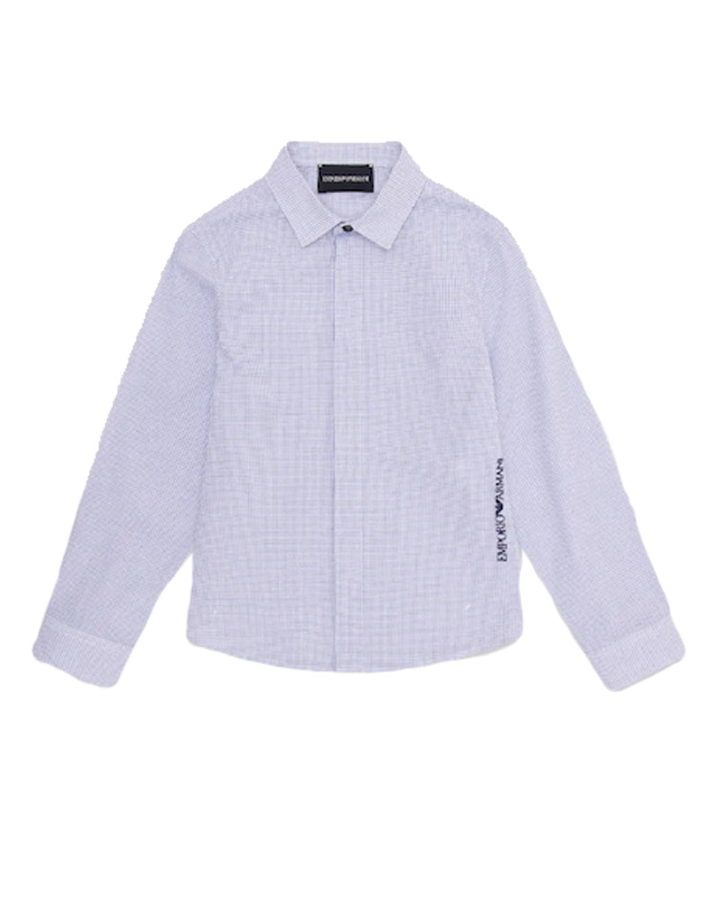 Boys Blue Checked Shirt