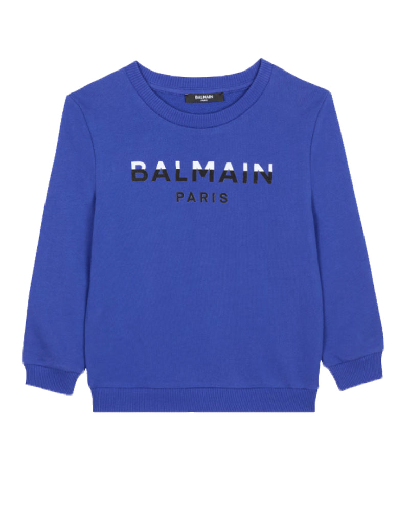 Boys Blue Logo Sweatshirt