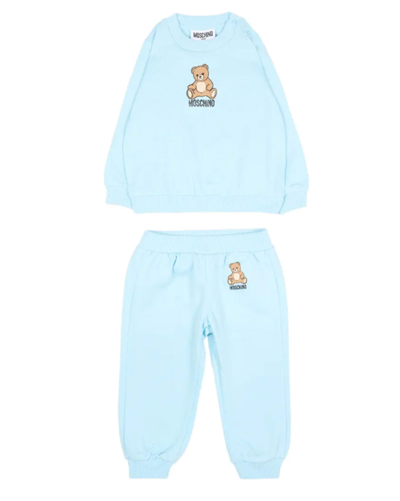 
  
    Moschino
  
 Baby Boys Blue Cotton Bear Tracksuit
