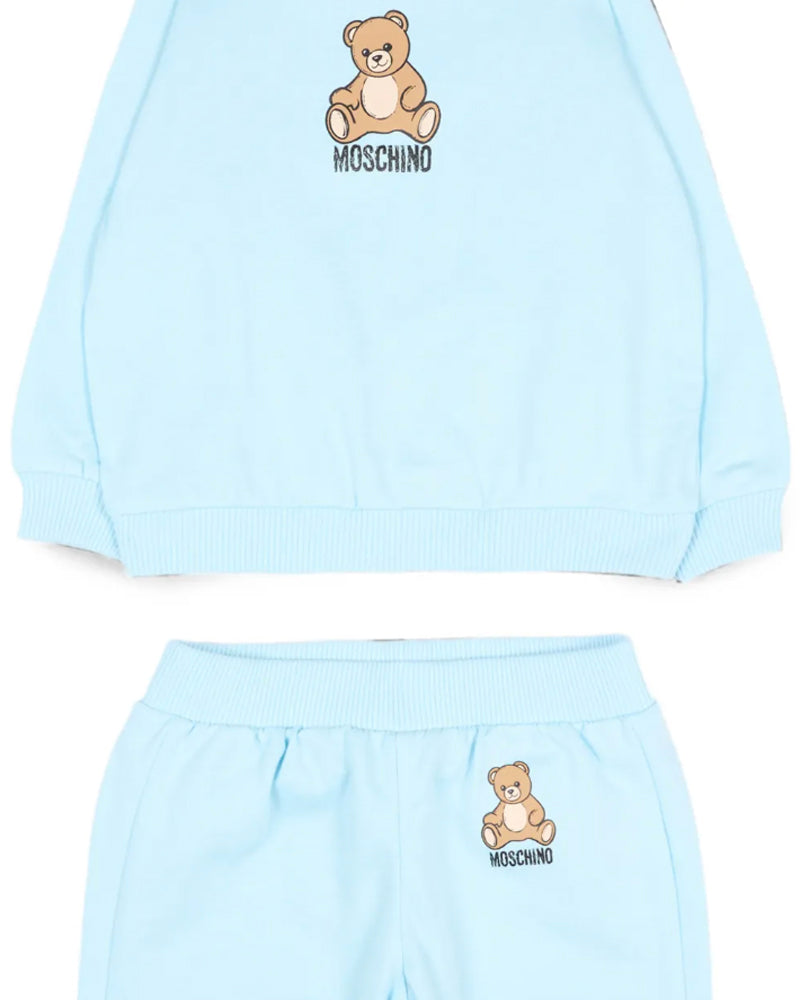 
  
    Moschino
  
 Baby Boys Blue Cotton Bear Tracksuit