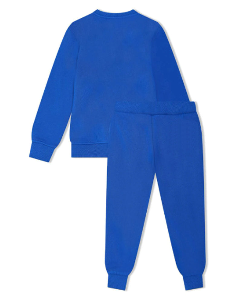 Boys Blue Text Logo Tracksuit