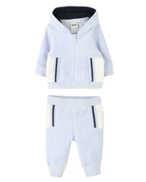 
  
    Boss
  
 Baby Boys Blue Velour Tracksuit