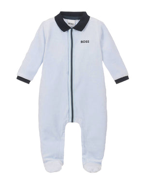 
  
    Boss
  
 Baby Boys Blue Polo Onesie