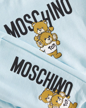 
  
    Moschino
  
 Baby Boys Blue Teddy Logo Tracksuit