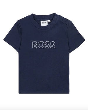 
  
    Boss
  
 Baby Boys Blue 3 Piece Tracksuit