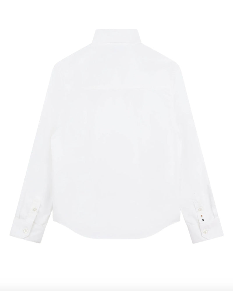 
  
    Boss
  
 Boys White Button Down Shirt