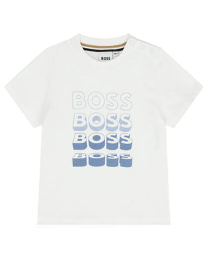 
  
    Boss
  
 Baby Boys White Logo T-Shirt