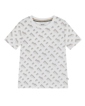 
  
    Boss
  
 Boys White B Monogram T-Shirt