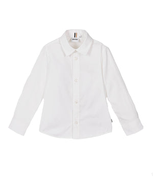 
  
    Boss
  
 Boys White Cotton Shirt