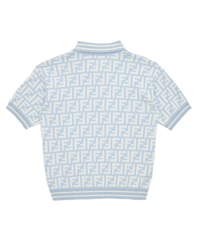 Blue FF Knit Polo