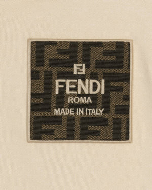 
  
    Fendi
  
 Beige Zip FF Pocket Sweater