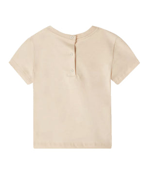 
  
    Fendi
  
 Baby Beige FF Pocket T-Shirt