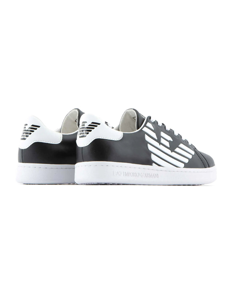 Boys White/Black Sneaker