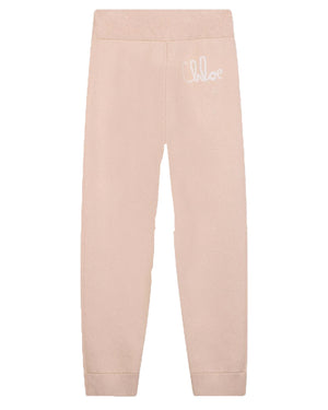 
  
    Chloé
  
 Girls Beige Knit Track Pants