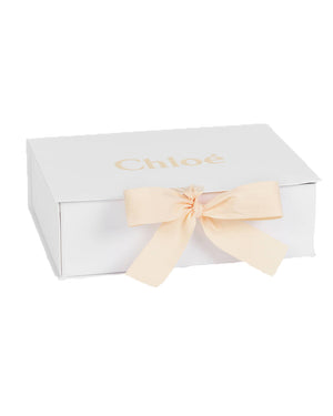 
  
    Chloé
  
 Baby Girls Ivory Knit Scallop Trim Blanket