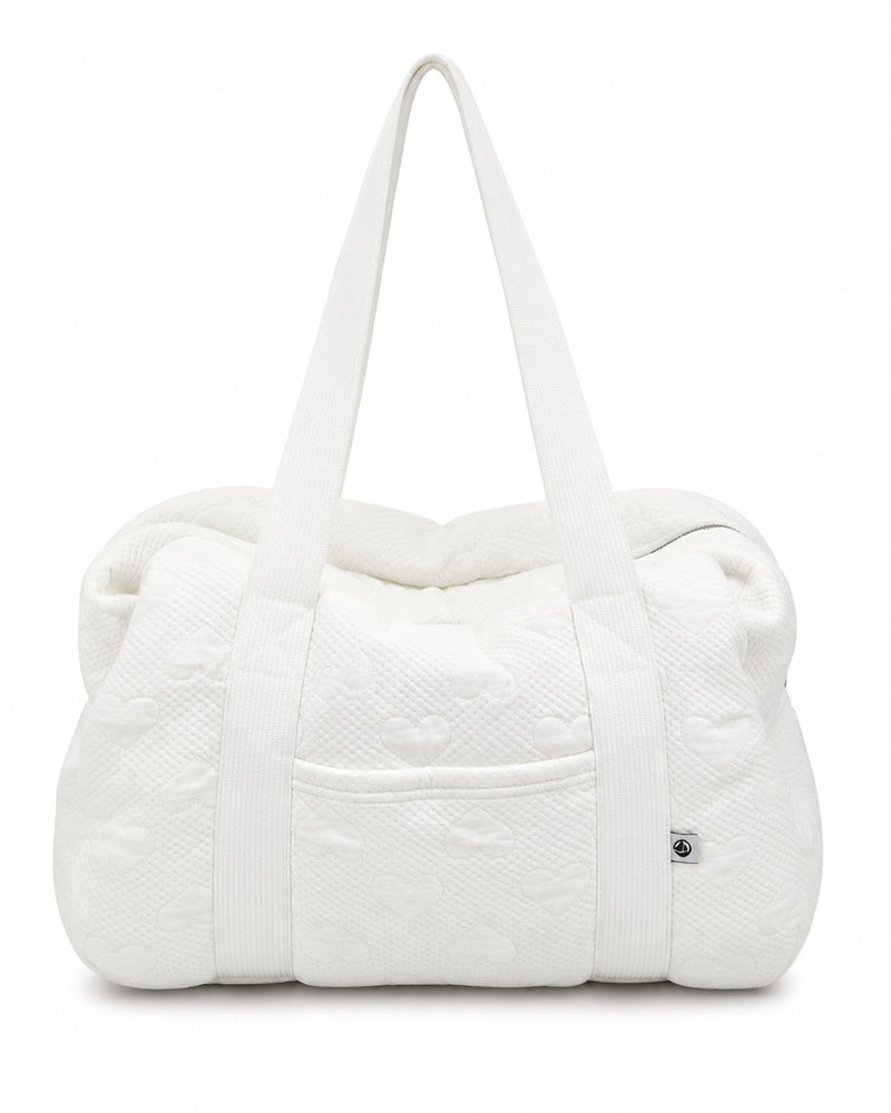 
  
    Petit
  
    Bateau
  
 Baby Ivory Diaper Bag Gift Set