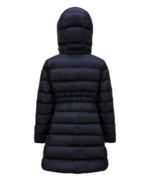 
  
    Moncler
  
    Enfant
  
 Girls Navy Charpal Long Down Jacket