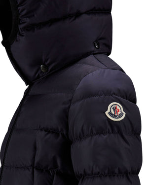 
  
    Moncler
  
    Enfant
  
 Girls Navy Charpal Long Down Jacket