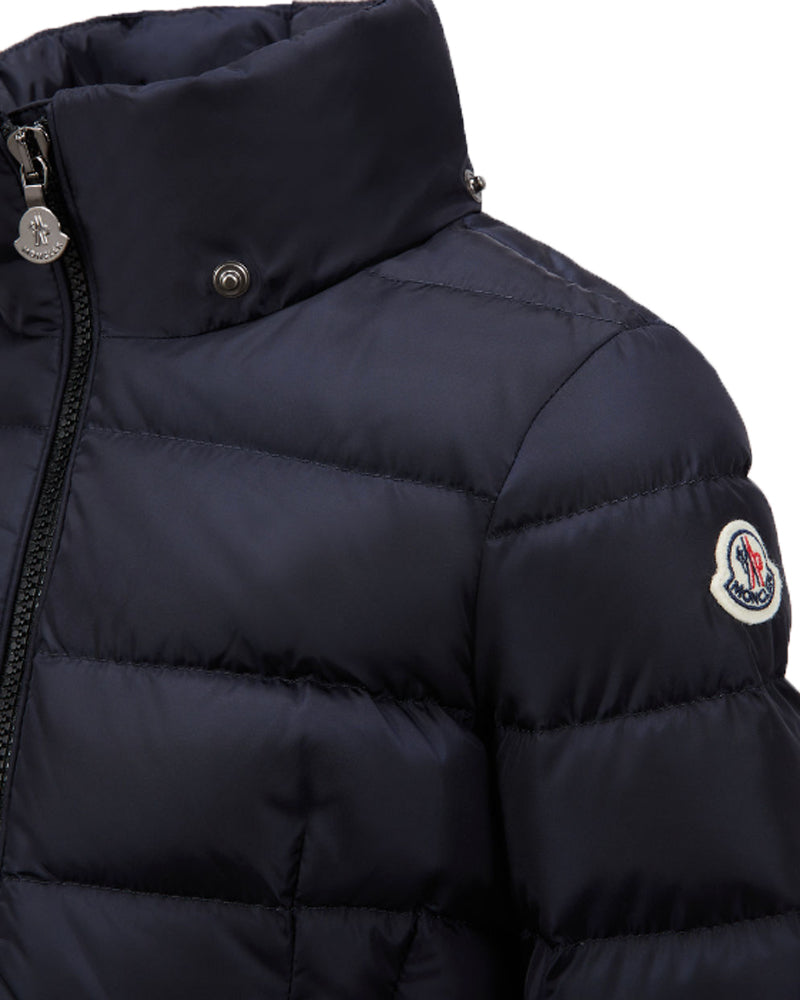 Girls Navy Charpal Long Down Jacket