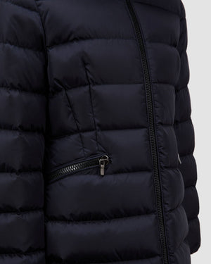 
  
    Moncler
  
    Enfant
  
 Girls Navy Charpal Long Down Jacket