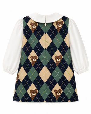 
  
    Fendi
  
 Baby Girls Multi/Print Bear Plaid Shirt/Dress