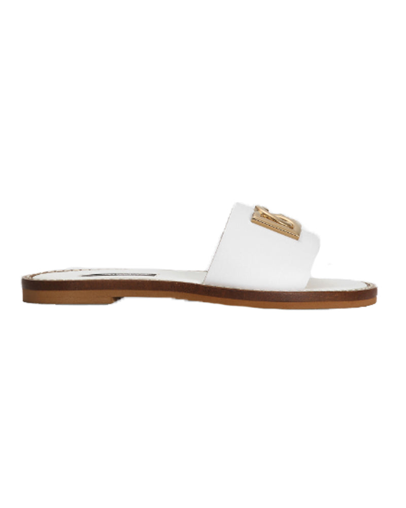 
  
    Dolce
  
    &
  
    Gabbana
  
 Girls White DG Sandals