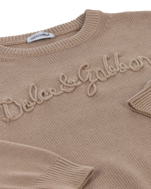 
  
    Dolce
  
    &
  
    Gabbana
  
 Beige Knit Sweater