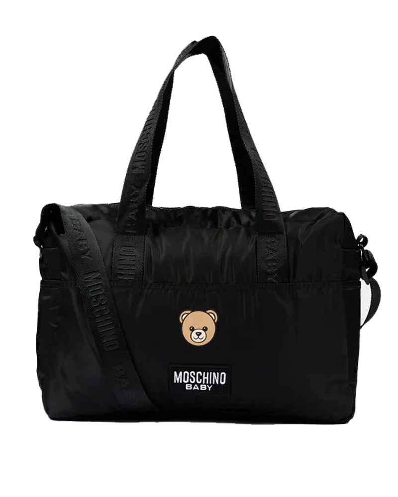 
  
    Moschino
  
 Black Nylon Bear Change Bag