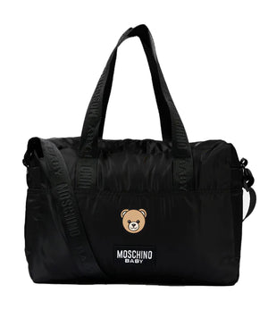 
  
    Moschino
  
 Black Nylon Bear Change Bag