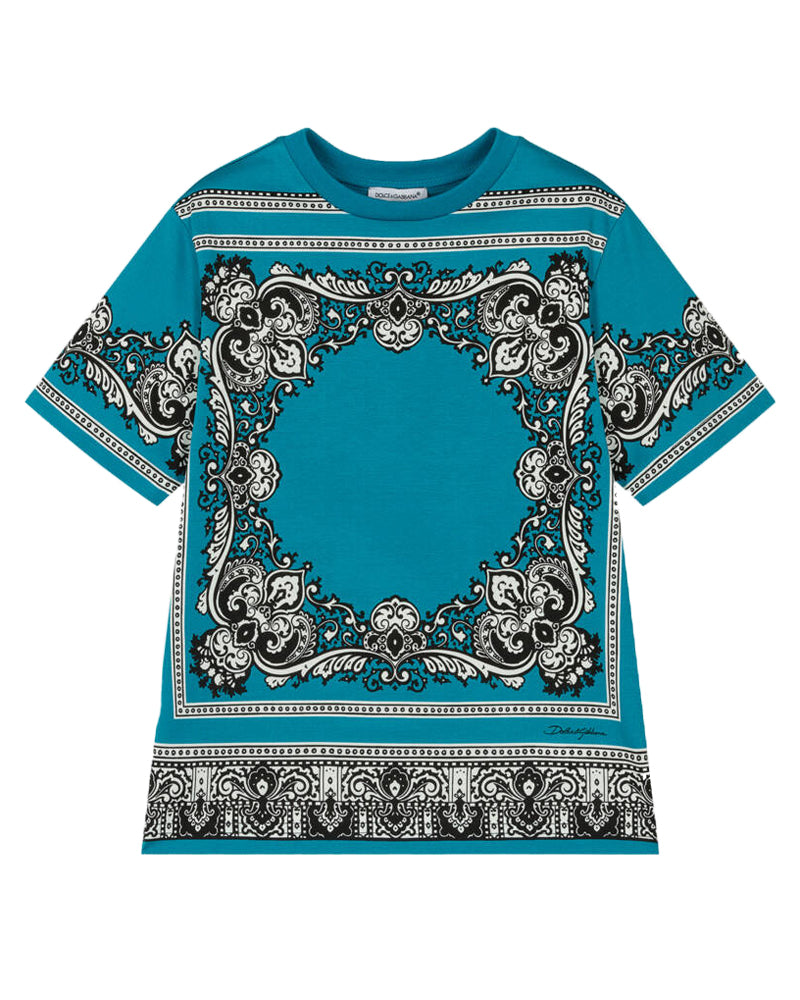 Boys Blue Bandana T-Shirt