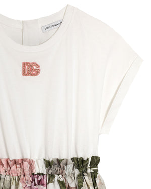 
  
    Dolce
  
    &
  
    Gabbana
  
 Girls Hydrangea Print Jersey Dress