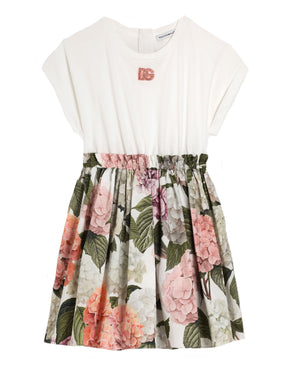 
  
    Dolce
  
    &
  
    Gabbana
  
 Girls Hydrangea Print Jersey Dress