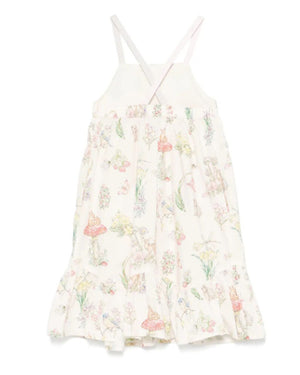 
  
    Stella
  
    Mccartney
  
    Kids
  
 Girls Ivory Flower Print Strap Dress