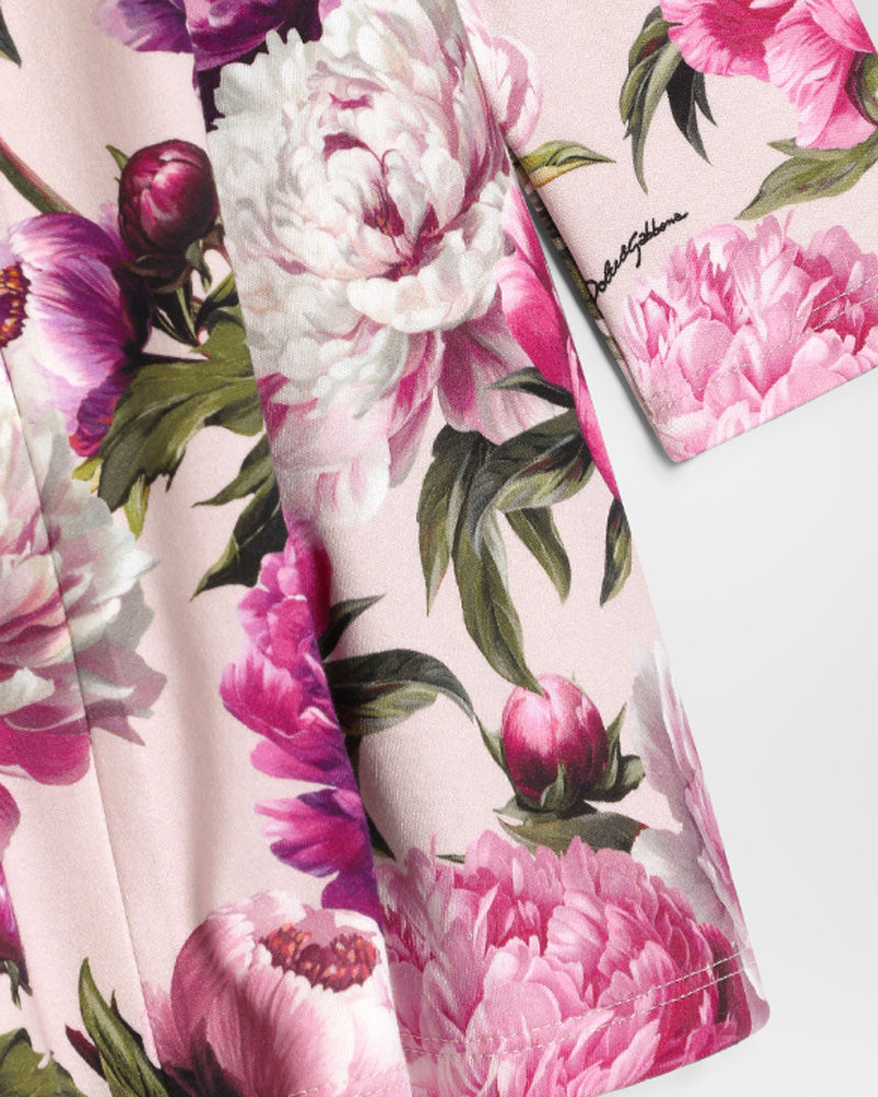 
  
    Dolce
  
    &
  
    Gabbana
  
 Baby Girls Fuchsia Peonie Print Dress
