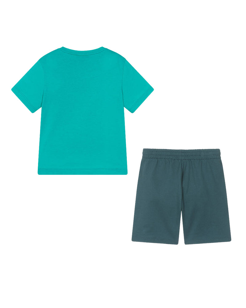 Boys Green T &amp; Short Set