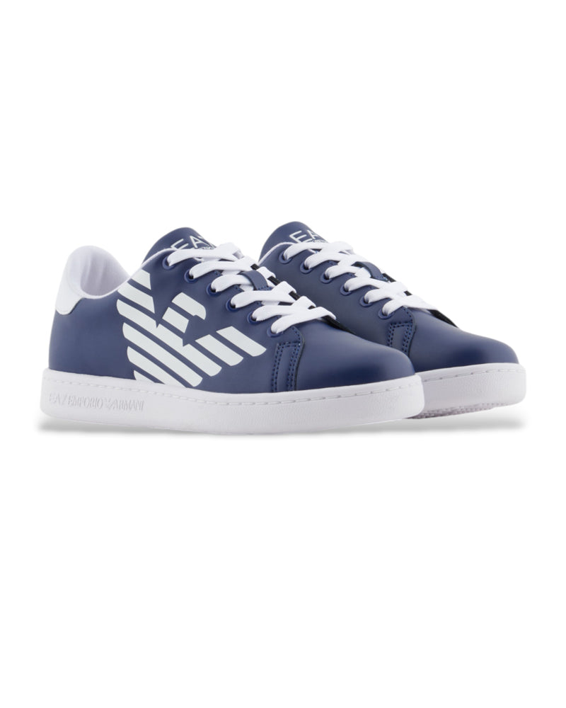 Boys Blue Logo Sneaker