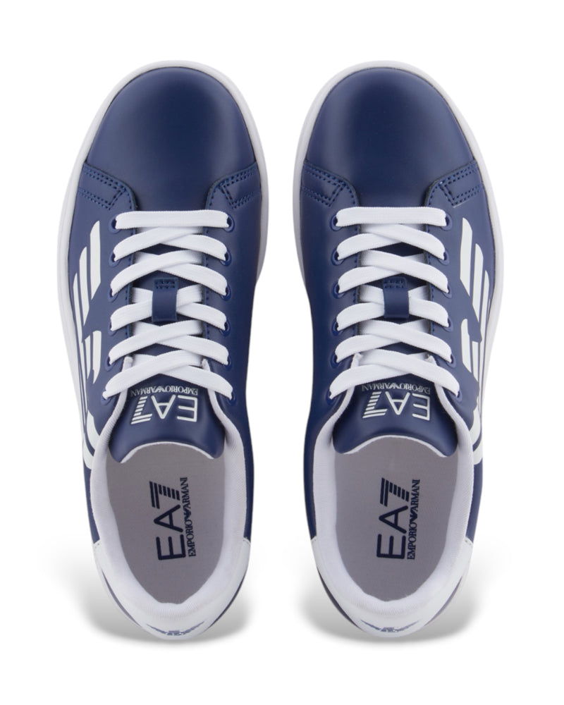 Boys Blue Logo Sneaker